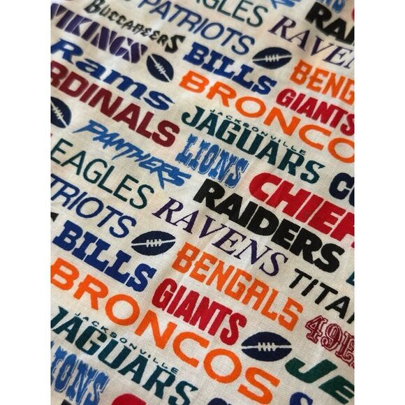 NFL Team Names Licensed Cotton Sew Quilt Craft Fabric 94” x 22” SEE DESCRIPTION! - Picture 2 of 5